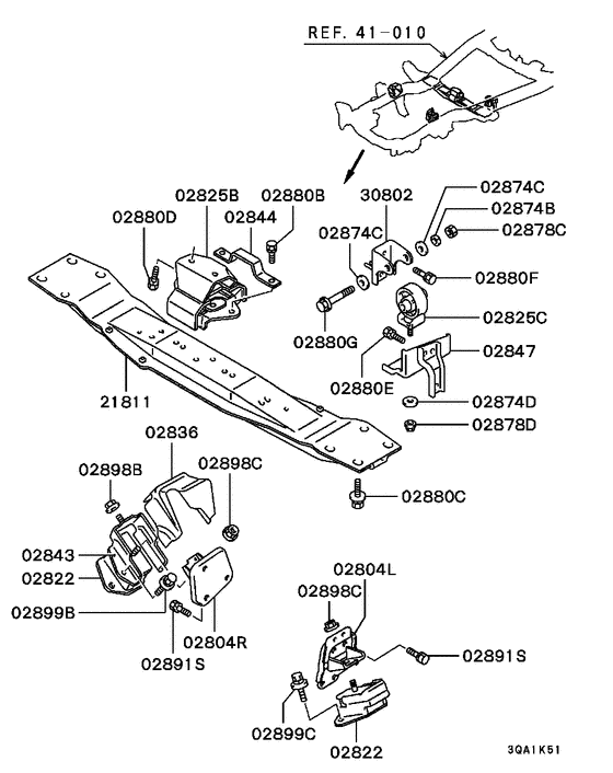 Engine mounting & support