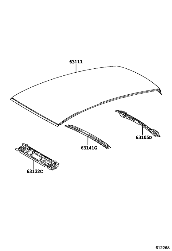Roof Panel & Back Window Glass