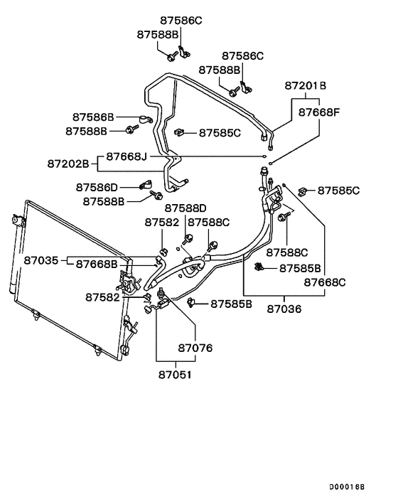 A/c condenser, piping