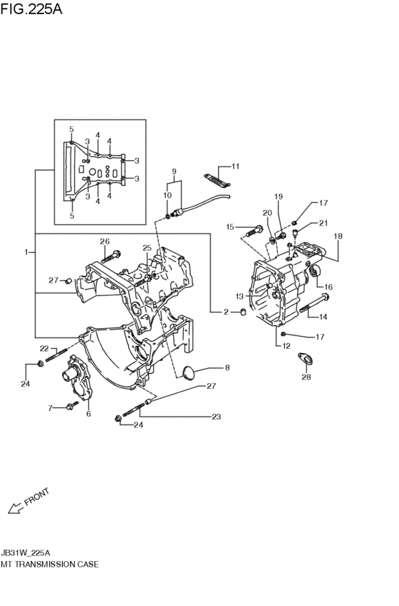 mt - transmission case