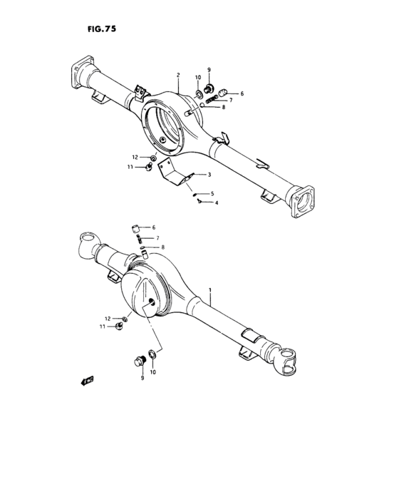 Axle housing