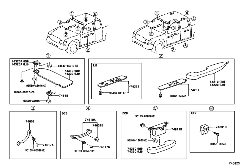Armrest & Visor