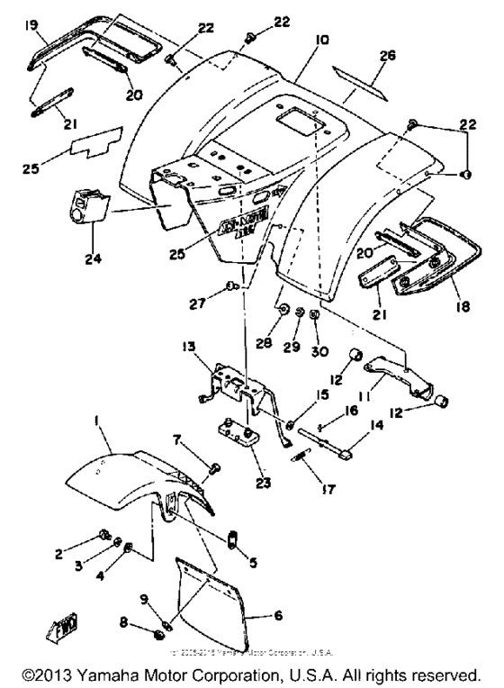Front fender - rear fender