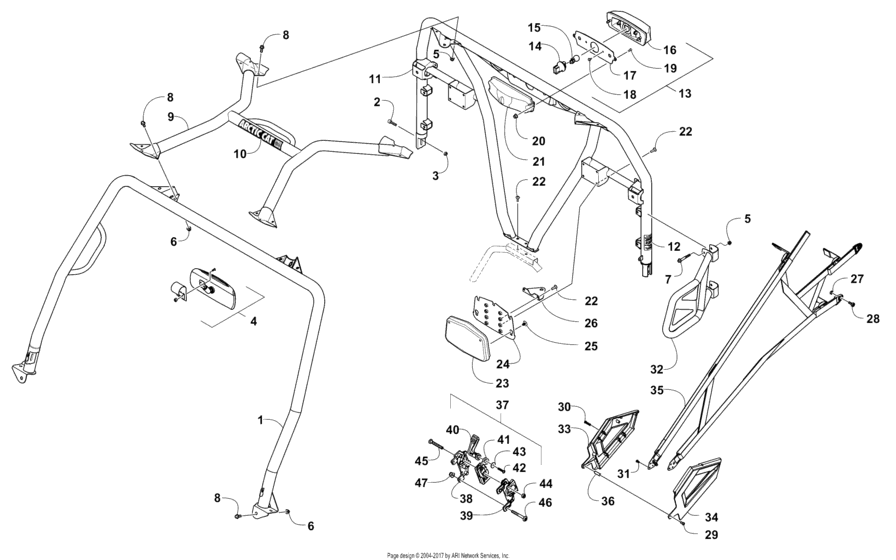 Rops And Taillight Assembly