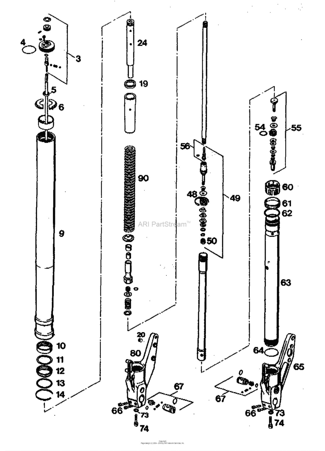 Front Fork Legs