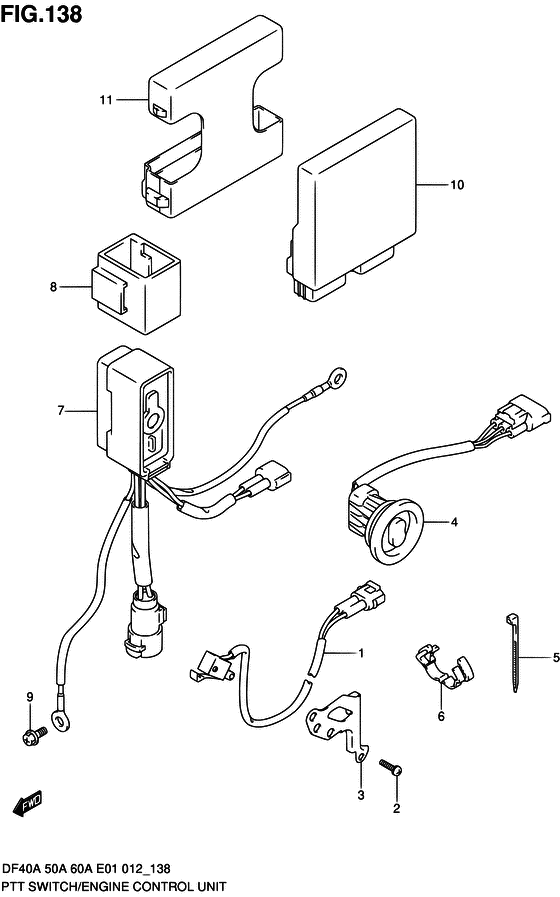 Ptt switch / engine control unit