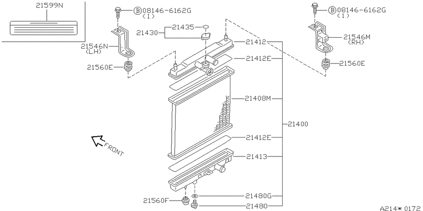 Radiator, shroud & fitting