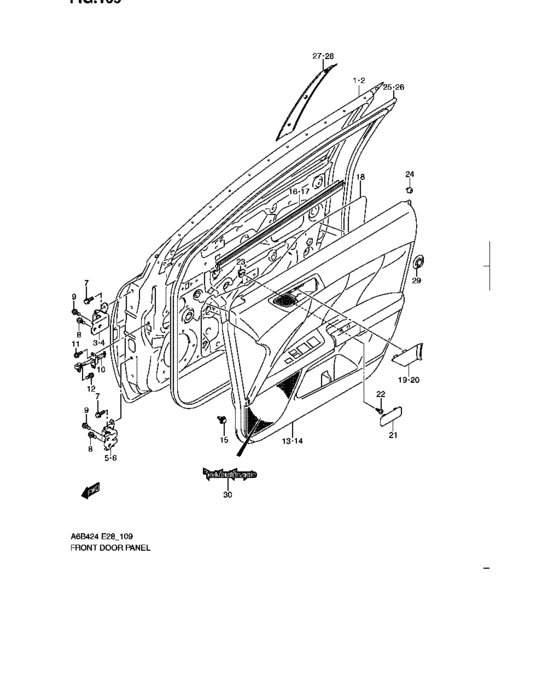 Front door panel