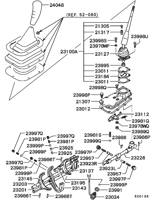 M/t gearshift control