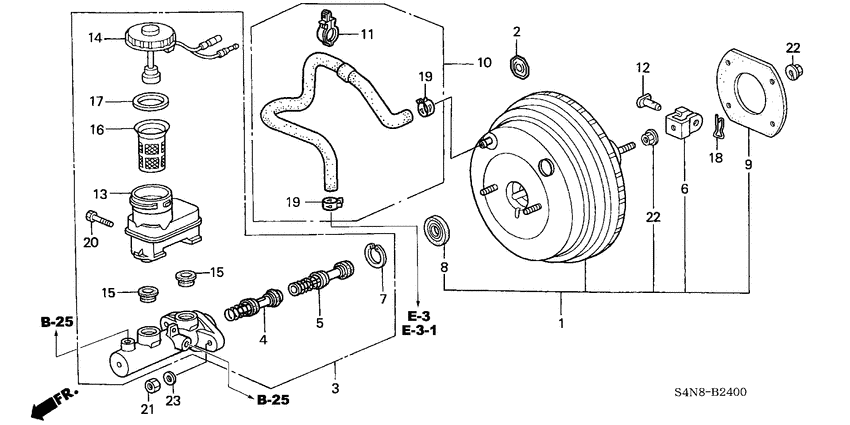 Brake master cylinder/ master power