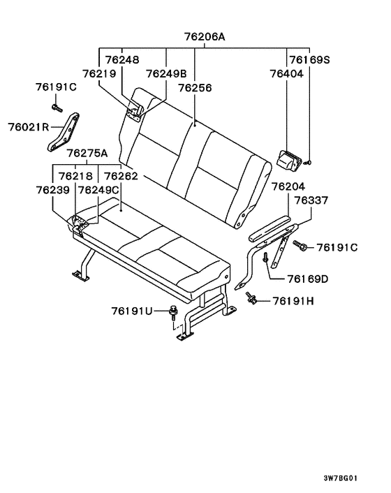 Rear seat