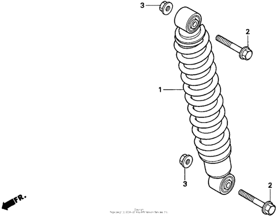 Rear shock absorber