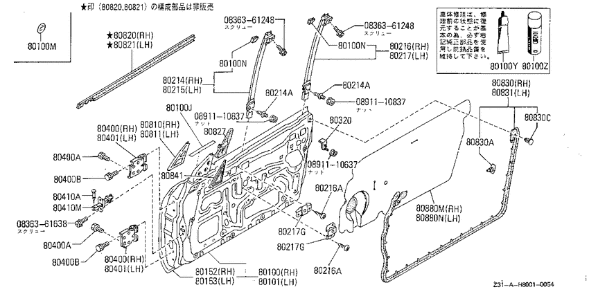 Front door panel