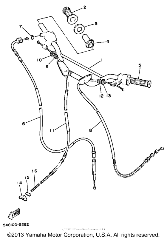 Handlebar cable