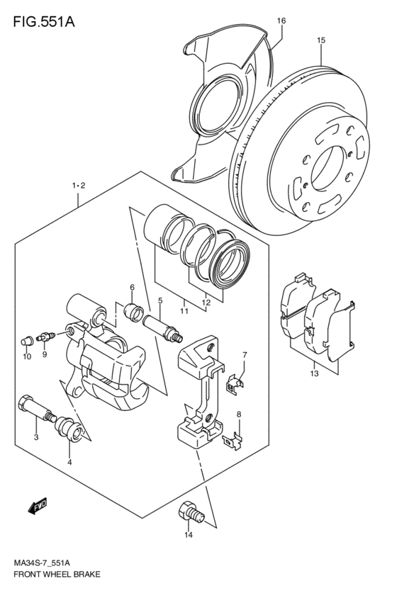 front wheel brakes