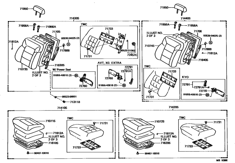 Front Seat & Seat Track