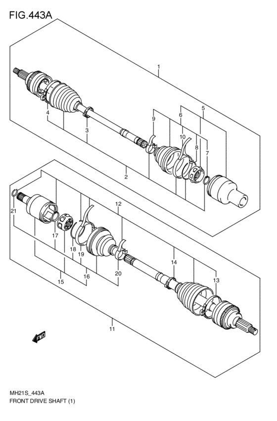 front-drive shaft