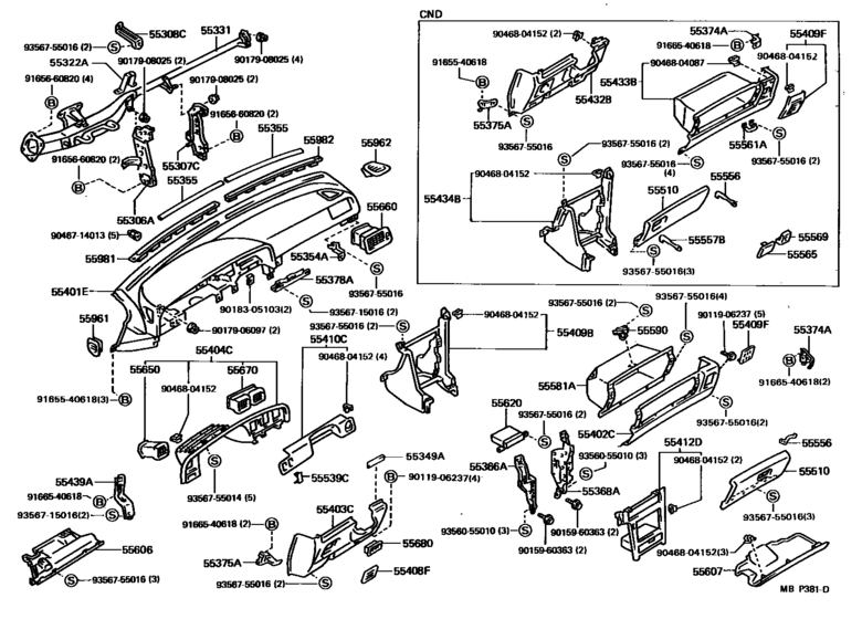 Instrument Panel & Glove Compartment
