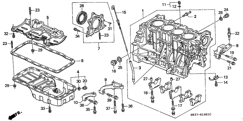 Cylinder block/oil pan