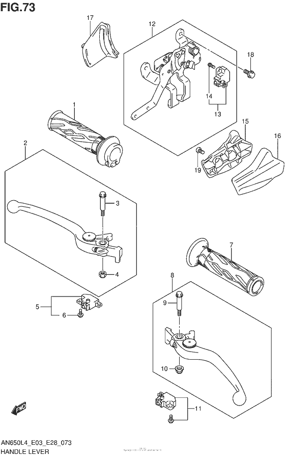Handle Lever (An650L4 E03)