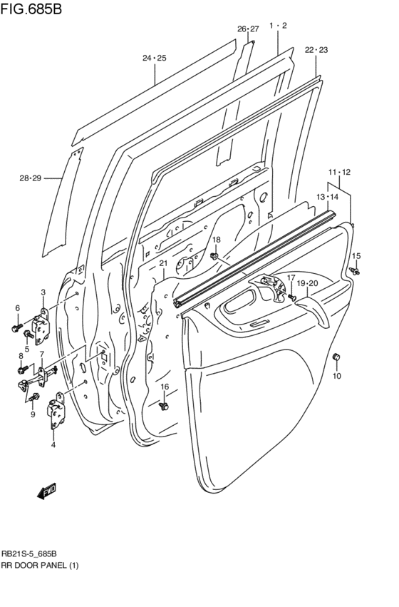 rear door panel