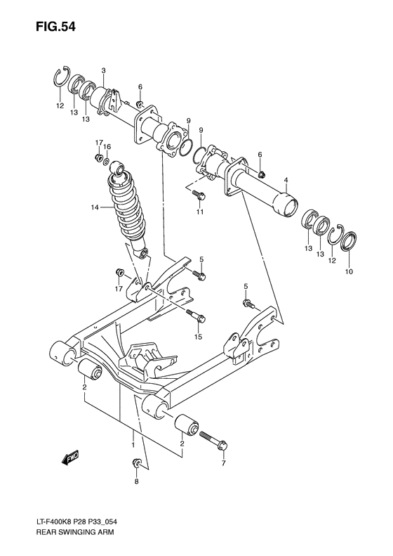 Rear swingingarm