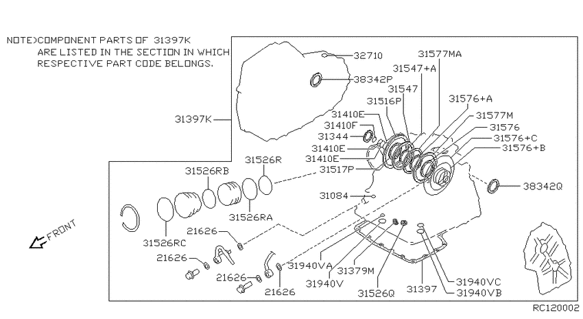 Gasket & seal kit (automatic)