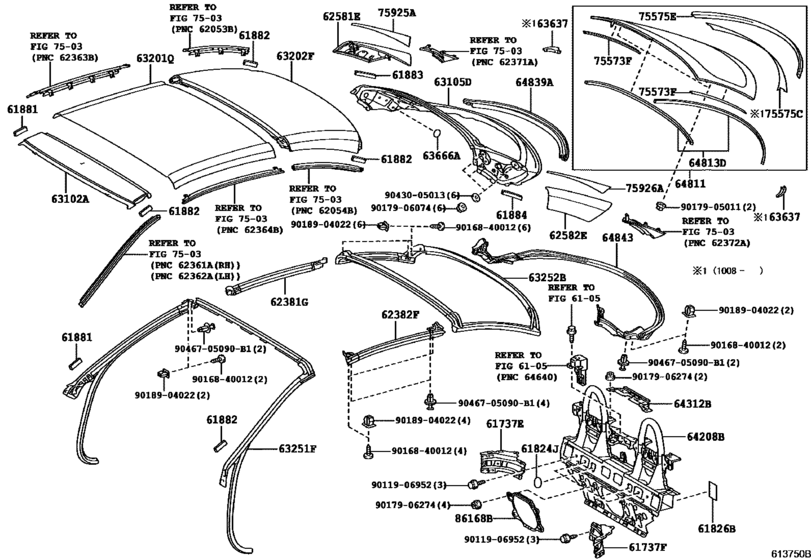 Roof Panel & Back Window Glass