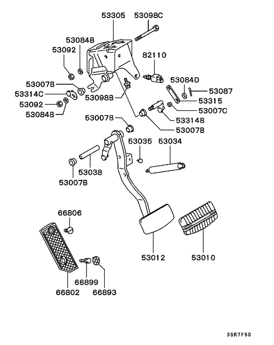 Brake & clutch pedal