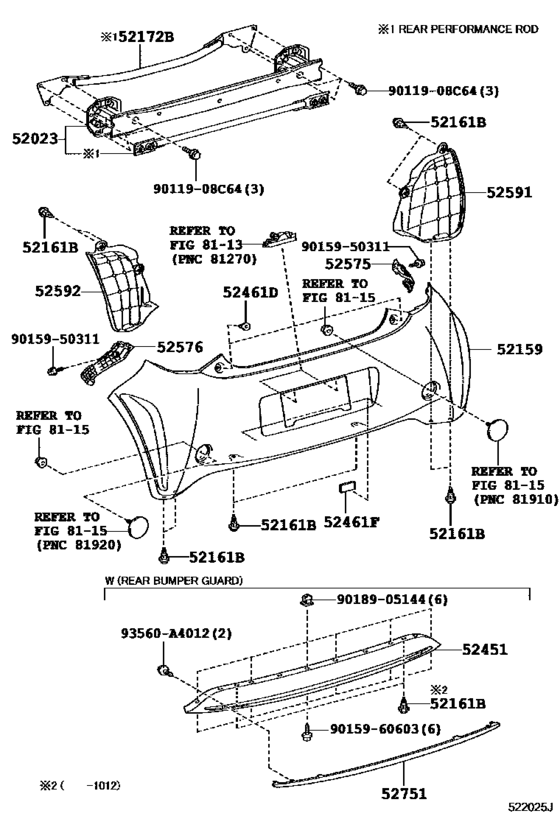 Rear Bumper & Bumper Stay