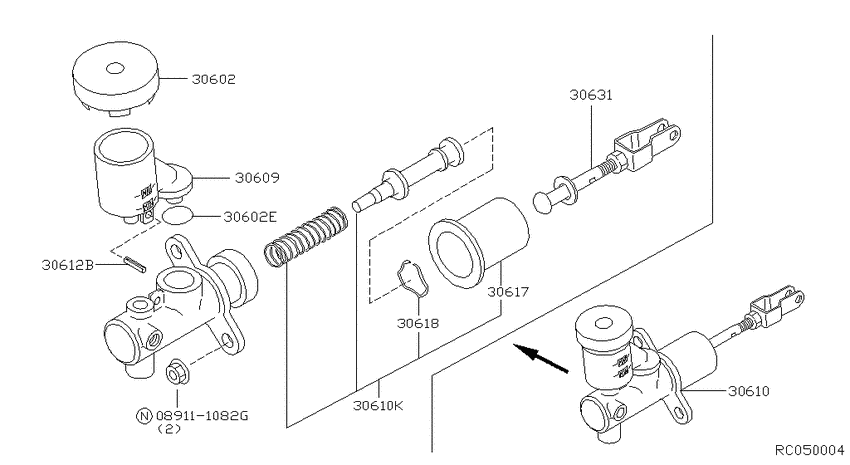 Clutch master cylinder