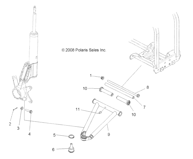 Suspension, a-arm and strut mounting