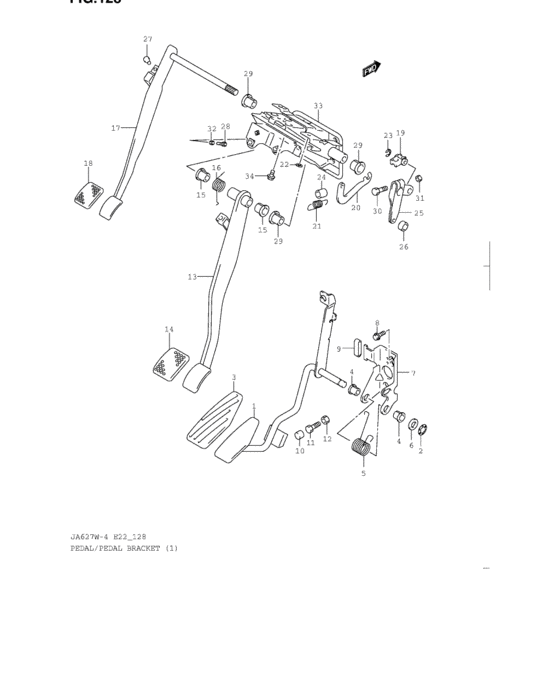 Pedal and pedal bracket