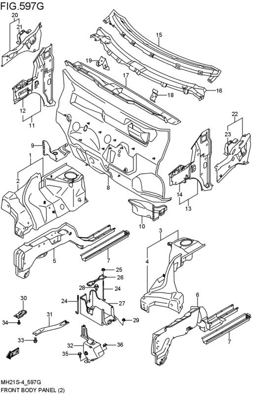 front body panel