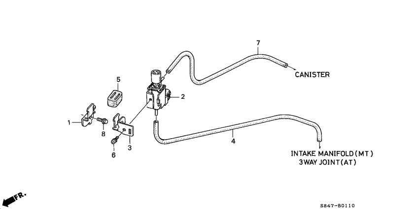 Purge control solenoid valve