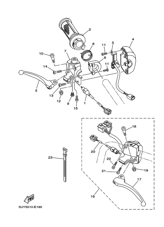 Handle switch & lever