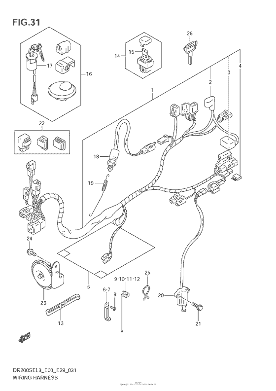 Wiring Harness (Dr200Sel3 E33)