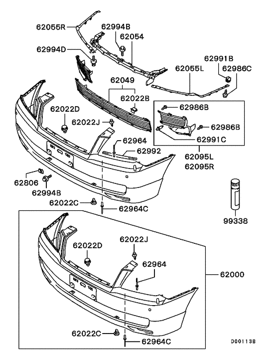 Front bumper & support