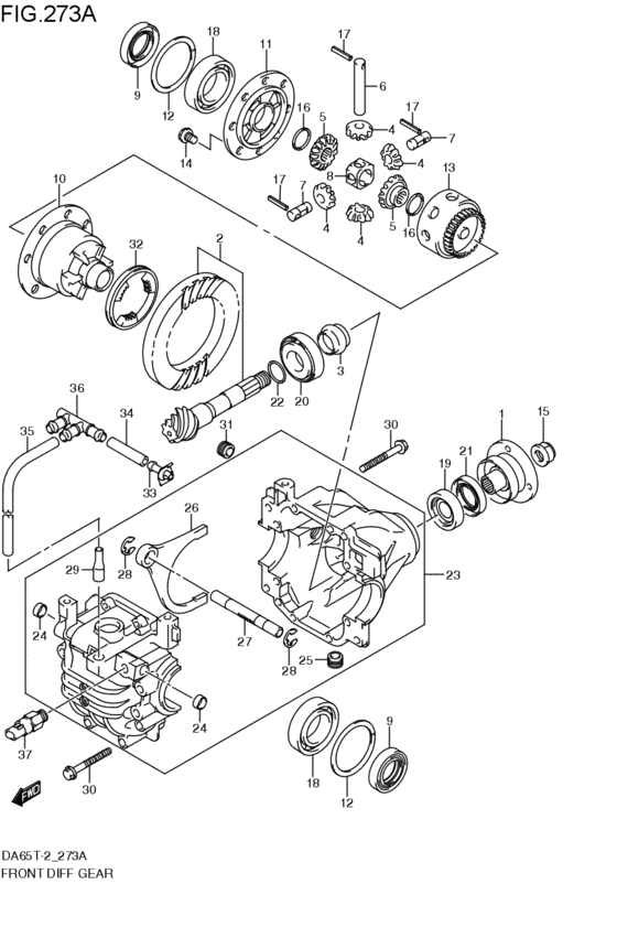 フロントデファレンシャルギヤ
