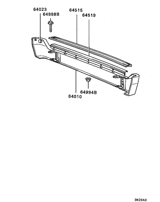 Rear bumper & support