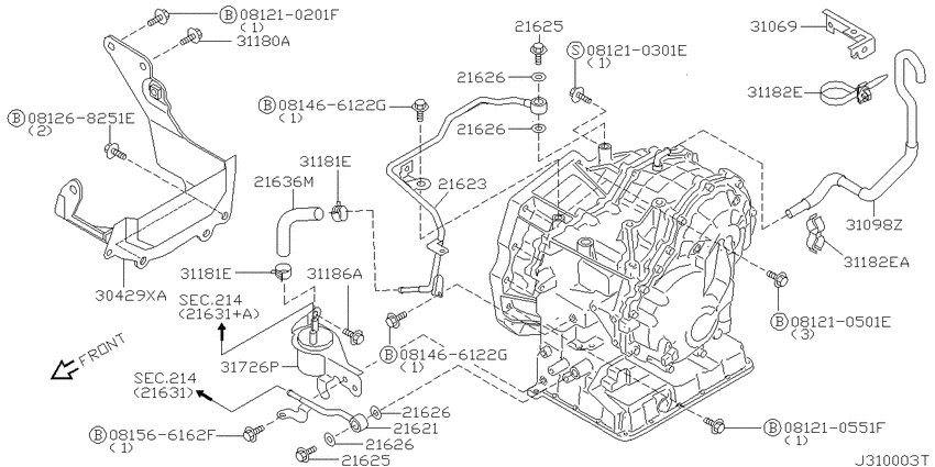 Auto transmission,transaxle & fitting