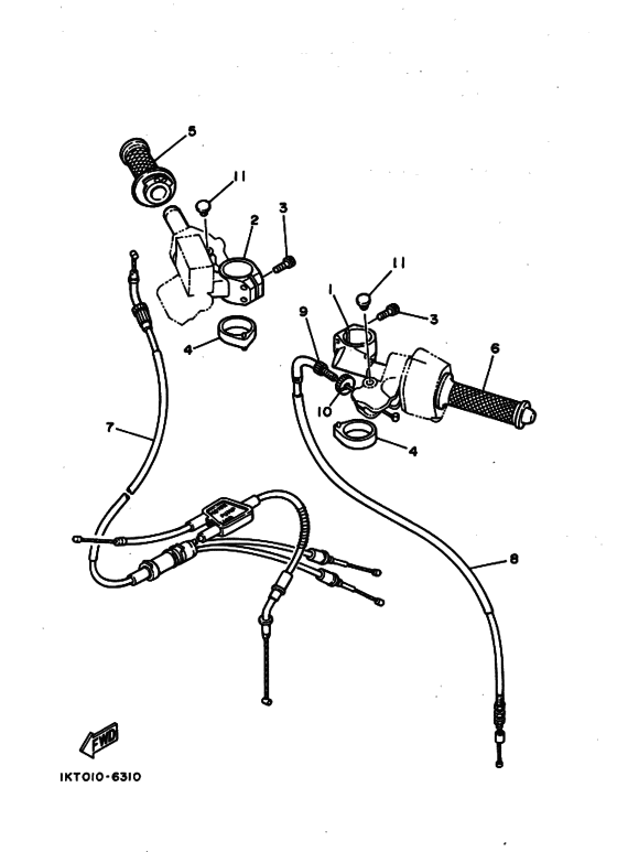Steering handle & cable