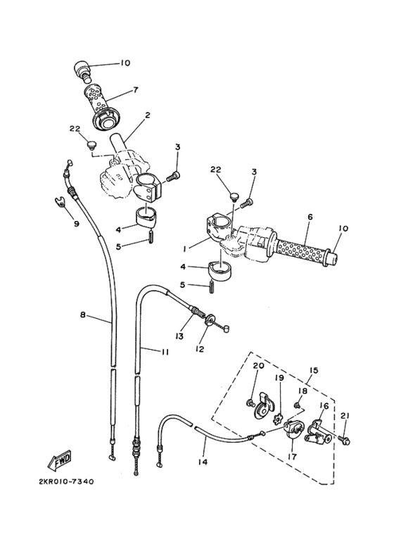 Steering handle & cable