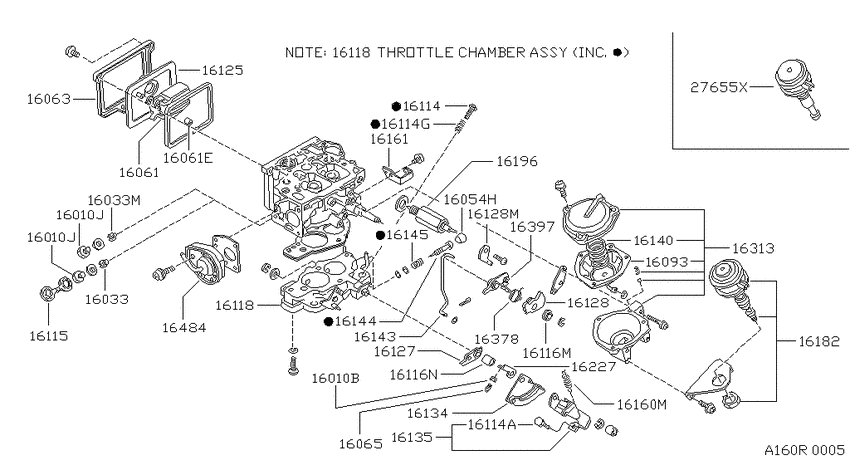 Carburetor for 1980 - 1982 Nissan PICKUP 720 | U.S.A. sales region