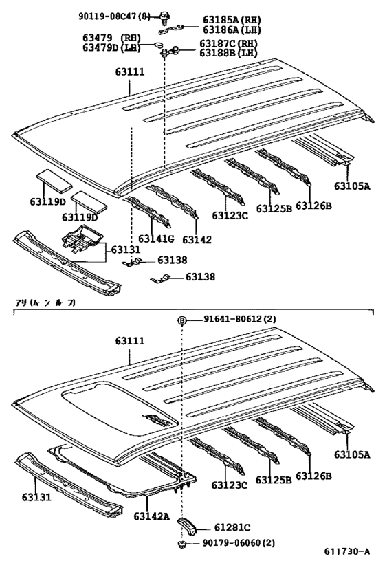 Roof Panel & Back Panel