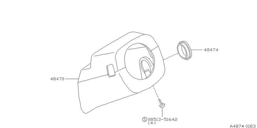 Steering column shell cover