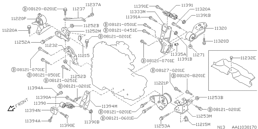 engine & transmission mounting