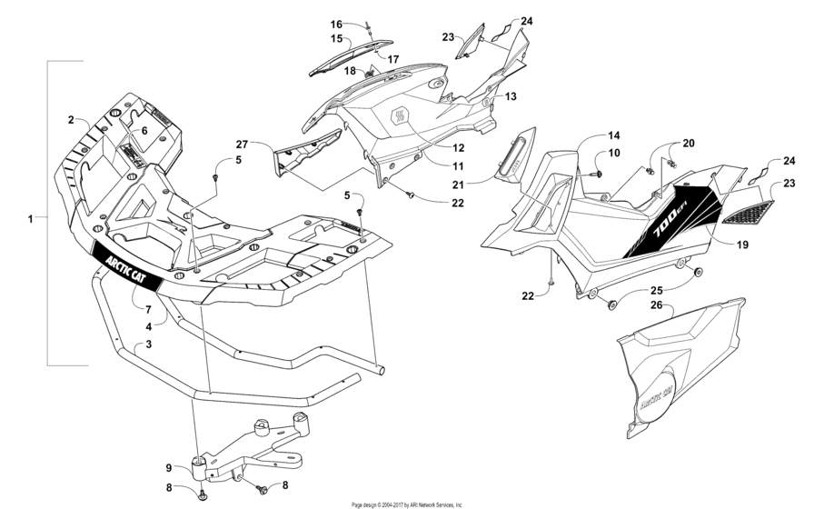 Front Rack And Side Panel Assemblies