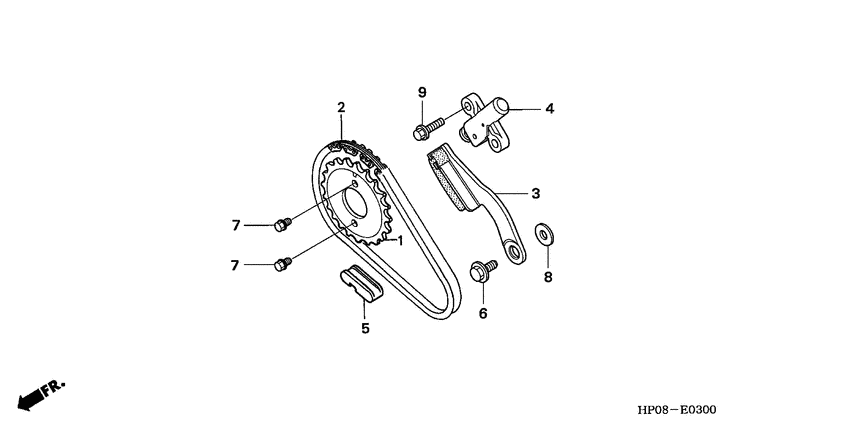 Cam chain/tensioner