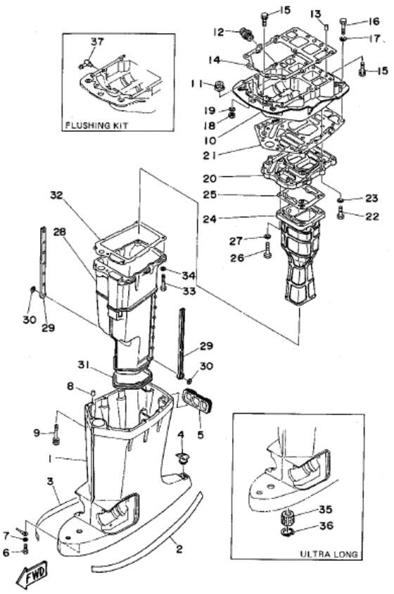 Upper casing